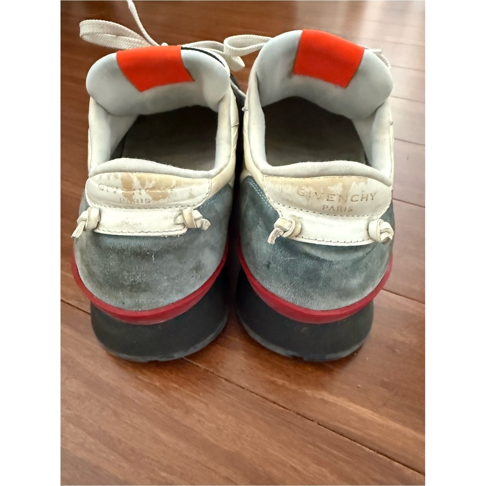 Givenchy Urban Street Runner Designer Sneakers Black White Red Size 11 - Picture 7 of 12